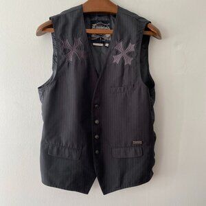 BKE Buckle Black Label Button Vest Mens Size Medium